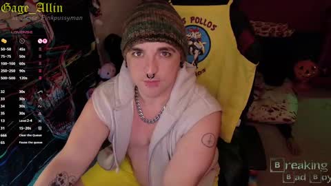 Gage Allin AKA Alpha Pussy online show from October 13, 10:16 pm