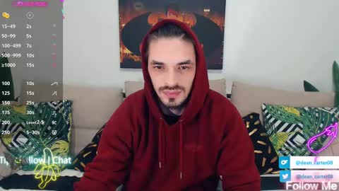 Snapshot of secret_sir chatting on February 18, 11:30 pm Dean Carter online show from February 18, 11:30 pm